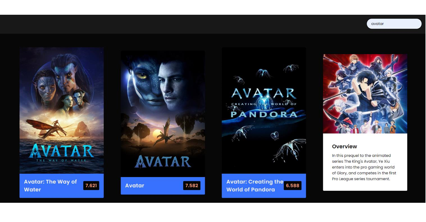 Movie Database Website