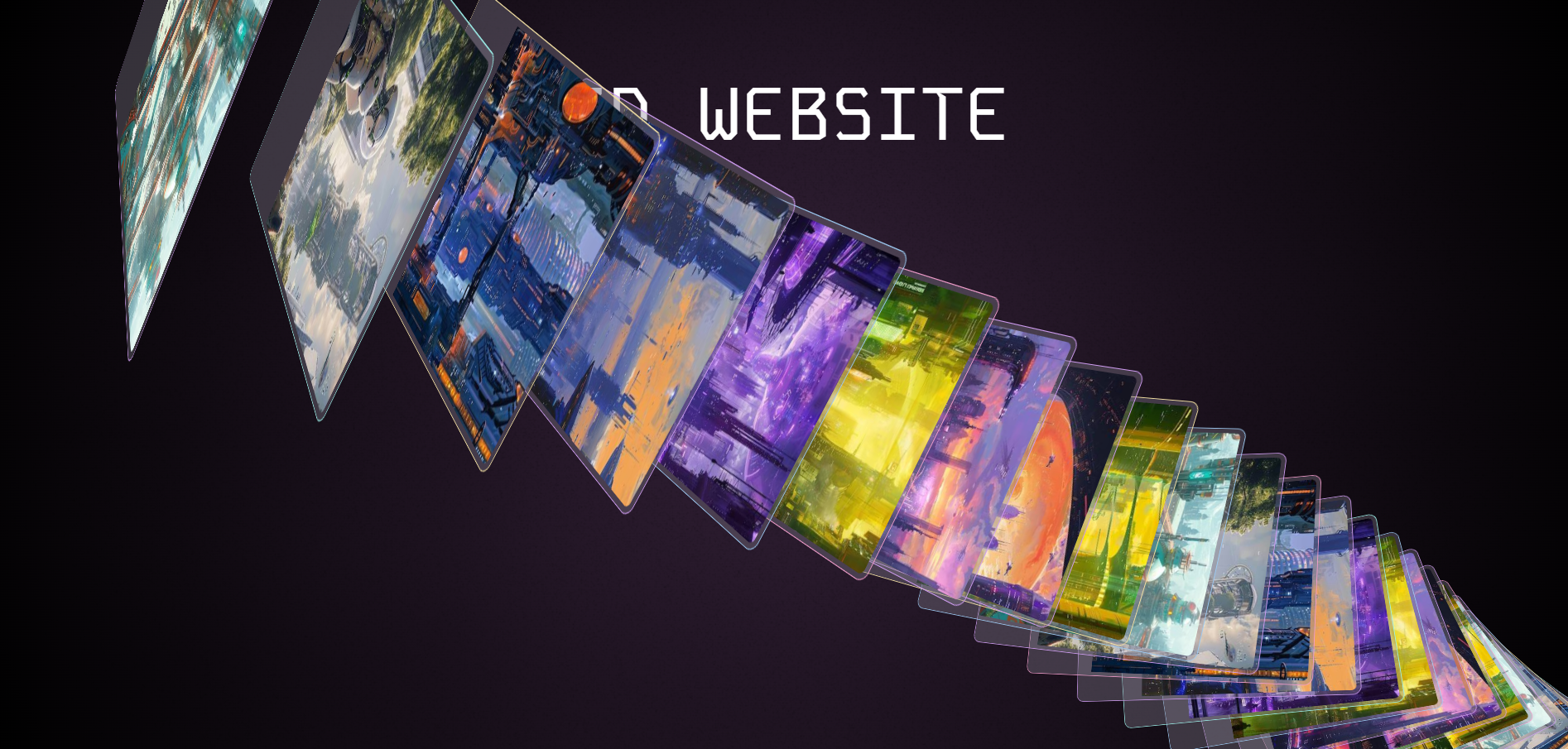 Interactive 3D Website with scroll animations